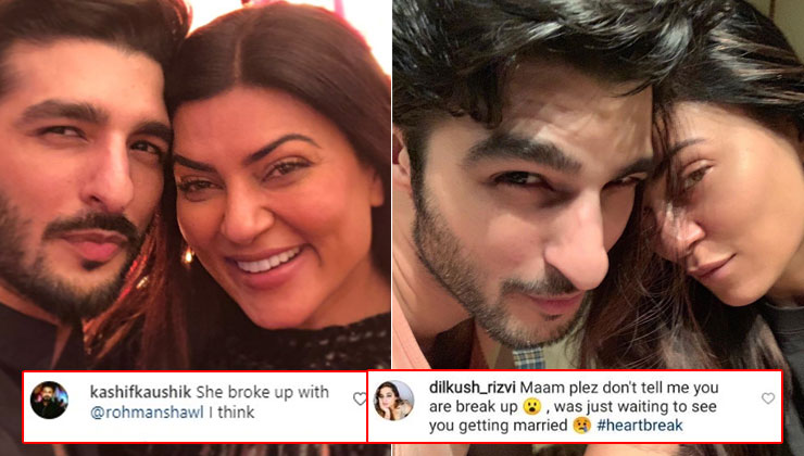 Sushmita Sen Rohman shawl break up