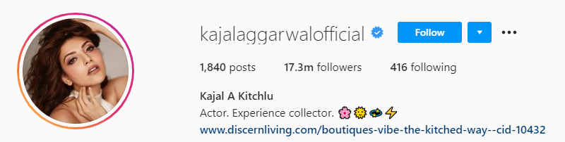Kajal Aggarwal's name change 