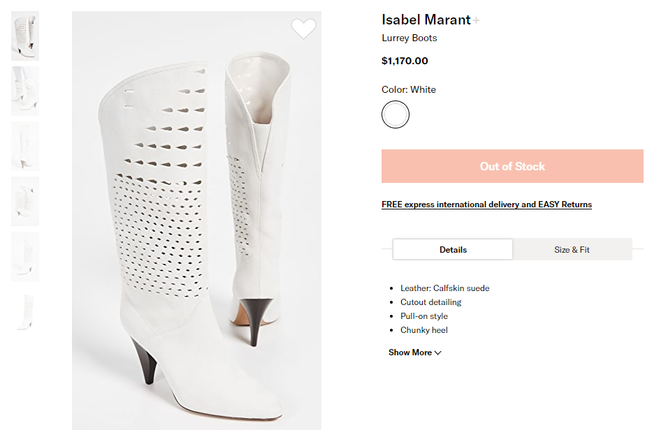 Isabel Marant white boots