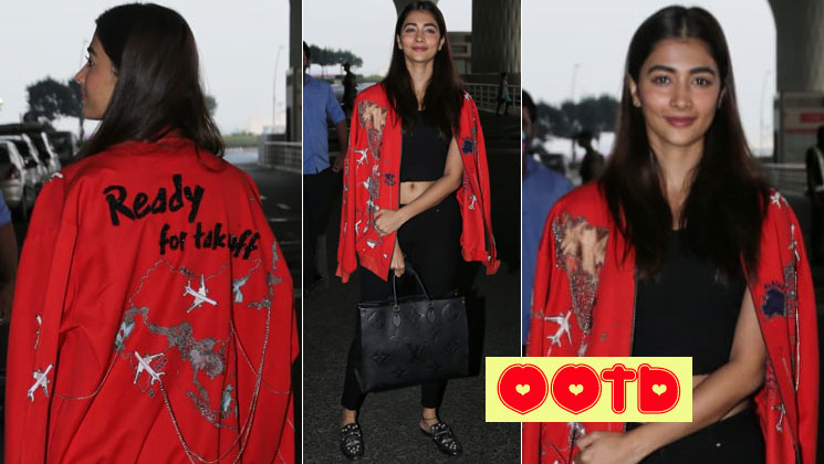 Pooja hegde ootd airport look