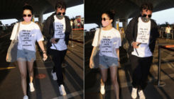 Shraddha Kapoor and Siddhanth wear matching T-shirts as they head to Maldives for Priyaank Sharma and Shaza Morani's wedding