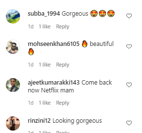 fans comments on tanushree's video