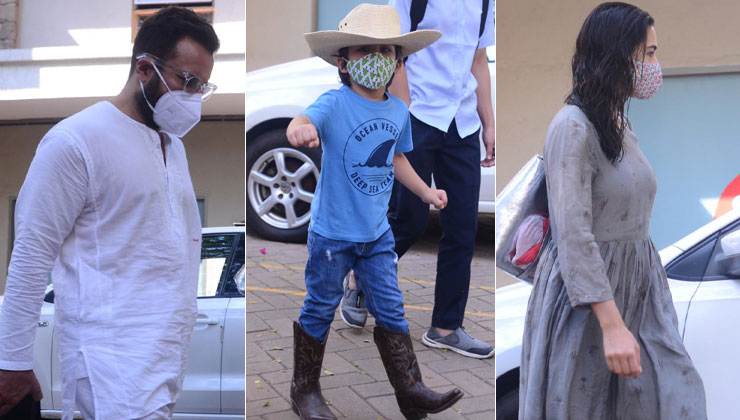 Saif Ali Khan, Taimur Ali Khan, Sara Ali Khan