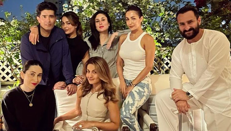 Kareena Kapoor, Saif Ali Khan, Karisma Kapoor, Malaika Arora
