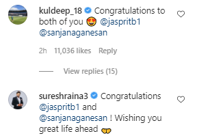 Congratulatory messages for Jasprit Bumrah 