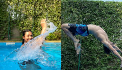 Divyanka Tripathi and Vivek Dahiya share pics of taking a splash in the pool on their vacation