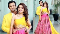 Newlyweds Sugandha Mishra and Sanket Bhosale drop romantic pics from their engagement