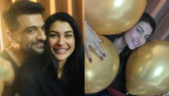 Eijaz Khan pours love on 'baby' Pavitra Punia as she enjoys an 'intimate lockdown' birthday with him; See PICS