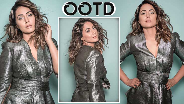 Hina Khan sparkles in a silver-toned dress leaving us gawking; see pics