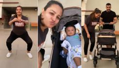 Anita Hassanandani gets back to workout post delivery; Son Aaravv Reddy joins her in this HILARIOUS video