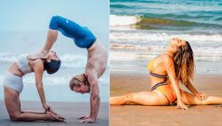 Aashka Goradia and her husband Brent Goble are true-blue 'Yogis' and their PICS performing yoga are proof