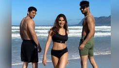 KKK 11: Bikini-clad Nikki Tamboli poses for a beachy PIC with her 'desi boys' Vishal Aditya Singh, Varun Sood