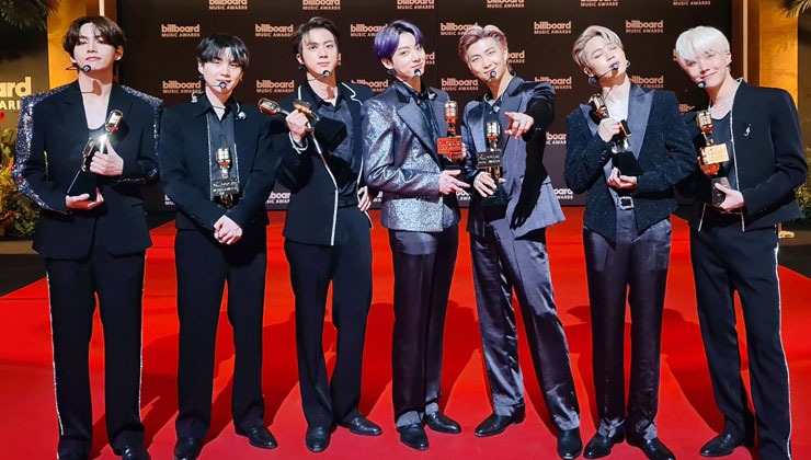 BTS at Billboard Music Awards 2021 Butter performance