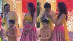 Sanket Bhosale breaks down during a romantic speech for Sugandha Mishra; watch unseen video from their engagement