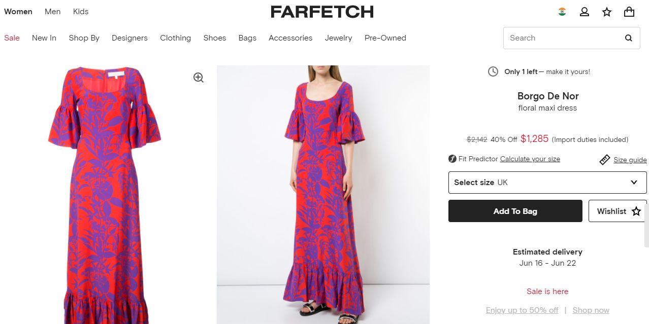 Borgo De Nor floral maxi dress