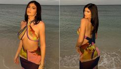 Kylie Jenner burns the internet with her smoking hot pics in a multicolor maxi dress