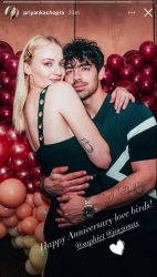 Priyanka Chopra is all hearts for brother-in-law Joe Jonas and Sophie Turner on their second anniversary