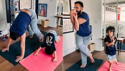 Kareena Kapoor Khan shares pictures of Saif Ali Khan and Taimur performing yoga but Tim steals the show