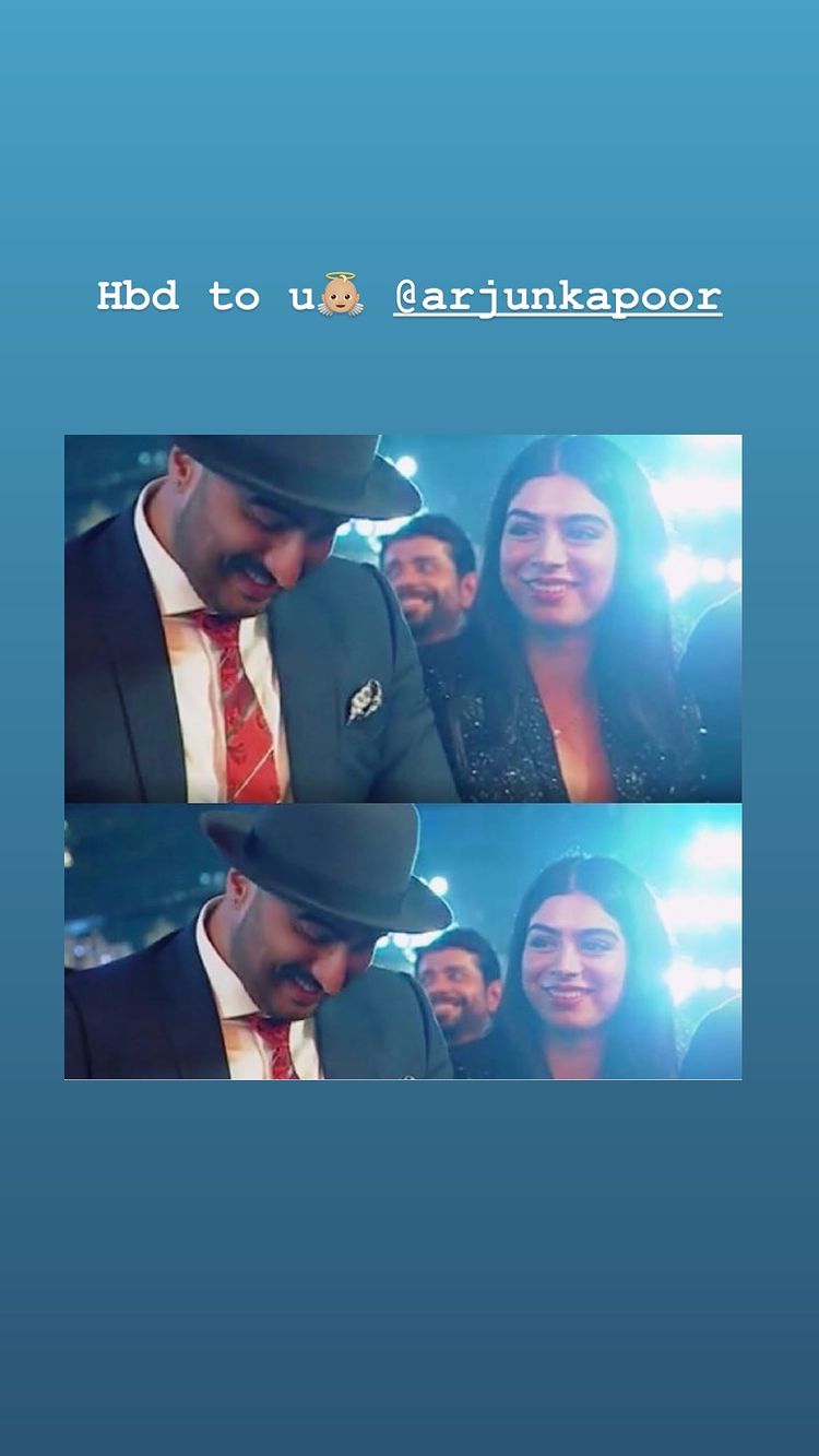 khushi kapoor birthday post for arjun 