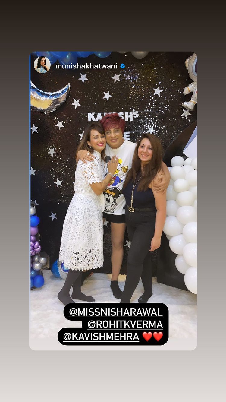 nisha rawal son's birthday party