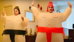 Asim Riaz and girlfriend Himanshi Khurana dancing to Sky High in inflatable Sumo costumes will make you rofl