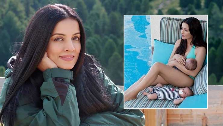 celina jaitly, celina jaitly breastfeeding pics, celina jaitly trolled for breastfeeding,