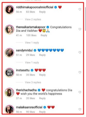 karisma kapoor, malaika arora, dia mirza baby post, 