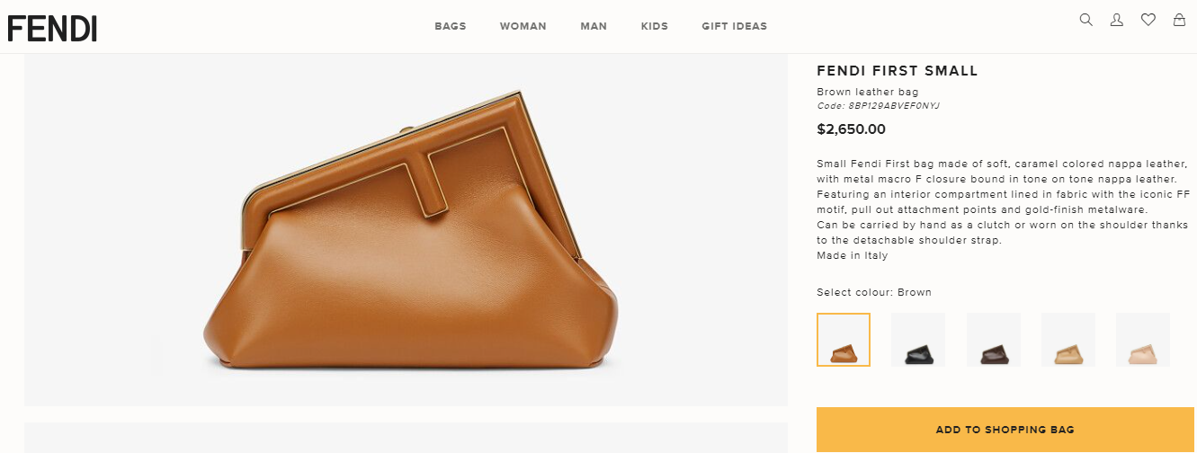 Fendi bag price