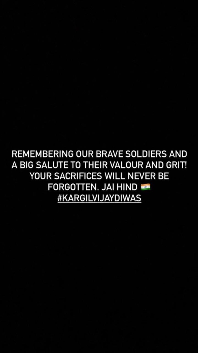 anushka sharma post, kargil vijay diwas, bollywood on kargil vijay diwas, 