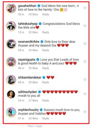 gauahar khan, tahira kashyap, dia mirza baby, 