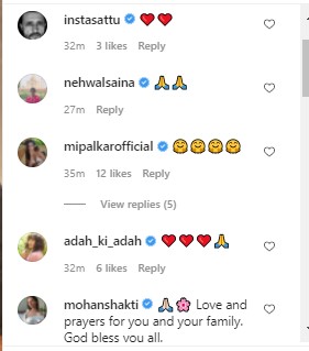 mandira bedi instagram post on Raj Kaushal, 