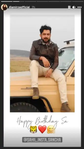 dia mirza birthday wish, dia mirza ex husband sahil sangha, 