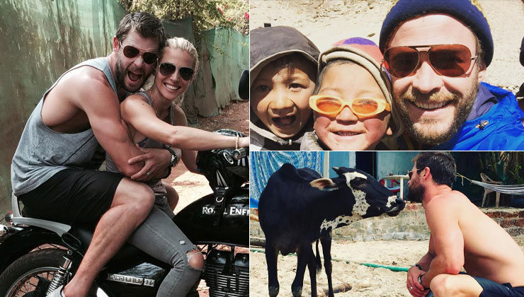 From trying to kiss cows to bike rides with wife Elsa Pataky: When Chris Hemsworth had a blast on his trip to India