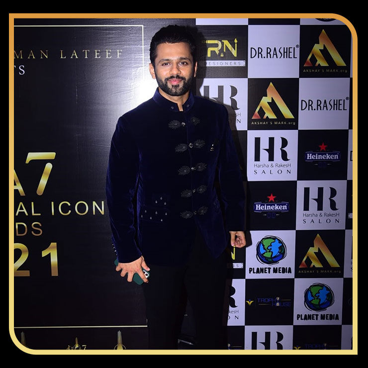  rahul vaidya, rahul vaidya at international iconic awards event