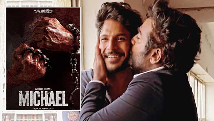 Michael, Michael poster, Michael title poster, Michael first look, Vijay Sethupathi, Sundeep Kishan