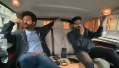 RRR: Ram Charan and Jr NTR humming Dosti song on their way to shoot is unmissable