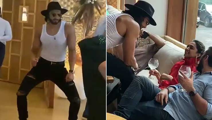 ranveer singh, deepika padukone, ranveer singh dance, ranveer singh dance for deepika padukone, ranveer singh deepika padukone videos, ranveer singh mother birthday, nashe si chadh gayi, ranveer deepika, 83, deepika padukone and ranveer singh, latest entertainment news,