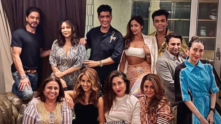 shah rukh khan, gauri khan, karan johar, kareena kapoor, karisma kapoor, amrita arora, malaika arora,