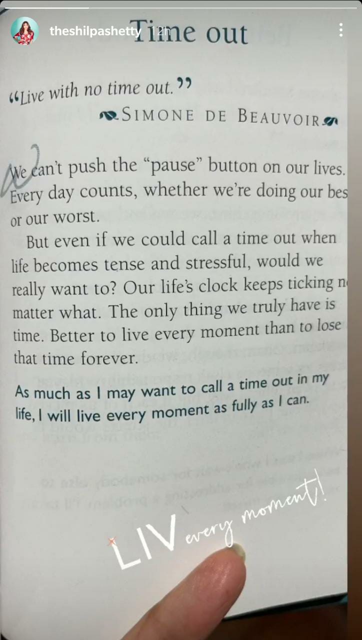 Shilpa Shetty cryptic post