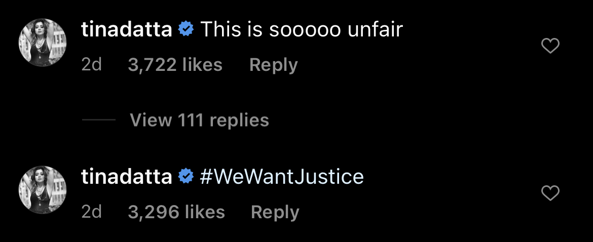 Tina Datta, Zeeshan Khan, Tna supports Zeeshan, Zeeshan Bigg Boss, Zeeshan sudden eviction