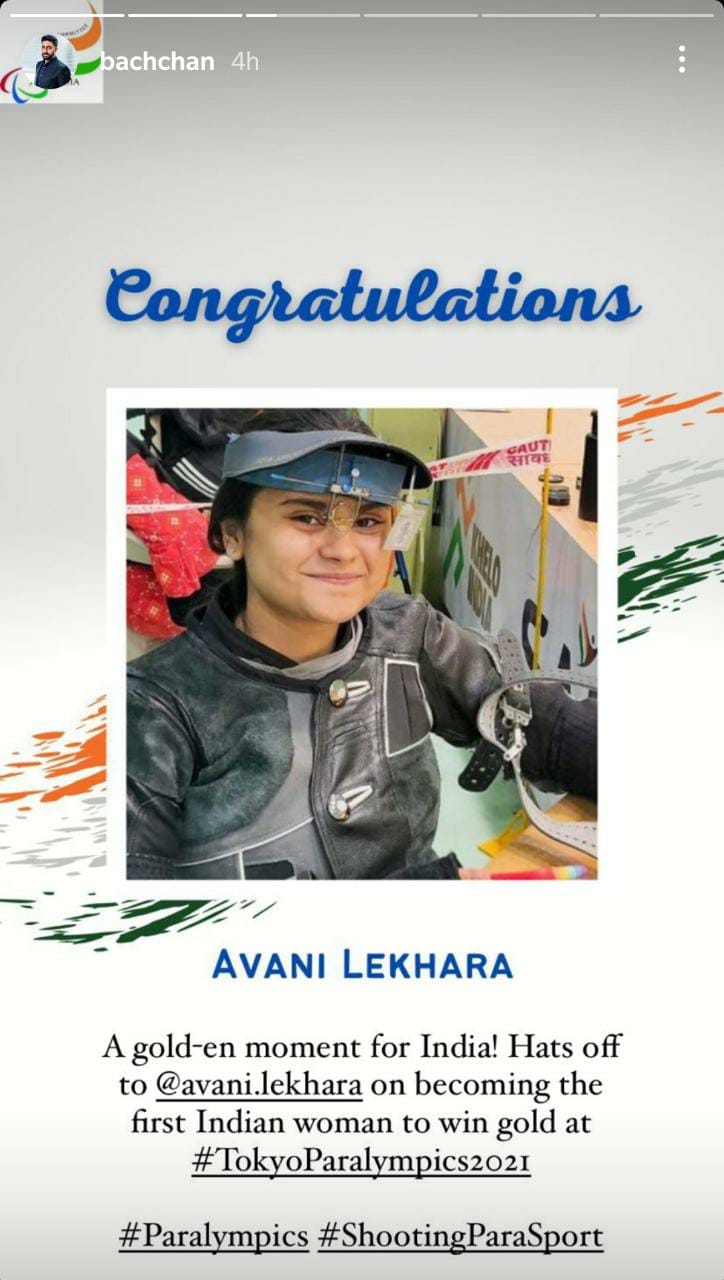 kareena kapoor khan, akshay kumar, abhishek bachchan, avani lekhara, tokyo 2020 paralympics, tokyo paralympics, tokyo 2020