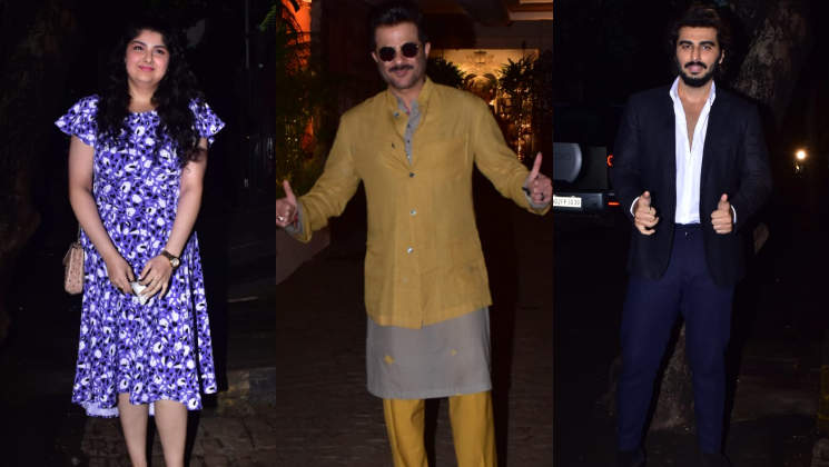 arjun, anil, anshula, arjun kapoor, rhea kapoor wedding reception,