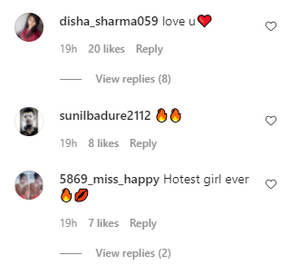Fans comments on Nia's pics