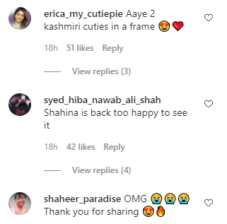 fans comments on Hina Shaheer pics