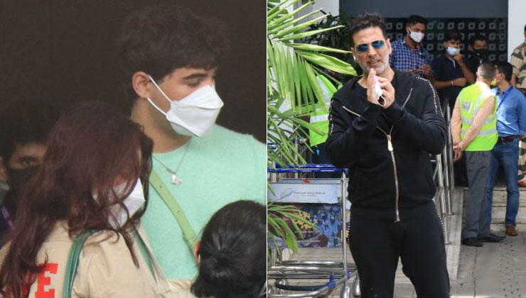 akshay kumar, mumbai airport, akshay kumar mumbai airport, twinkle khanna, akshay kumar airport,