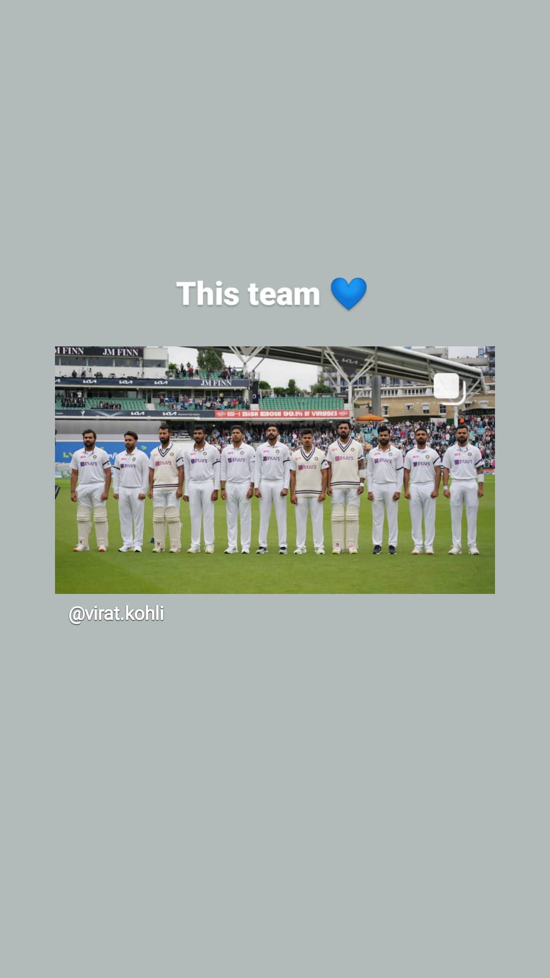 anushka sharma instagram story on IndvsEng victory, 