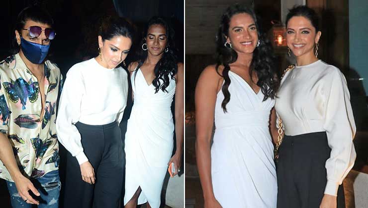 Deepika Padukone and Ranveer Singh get together with badminton star PV Sindhu for dinner; View pics