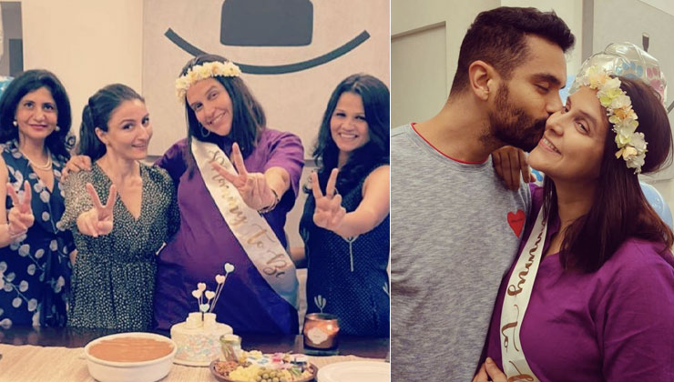 neha dhupia, neha dhupia baby shower, neha dhupia husband, angad bedi, neha dhupia baby shower pics, neha dhupia pregnant, neha dhupia second pregnancy, neha dhupia daughter,