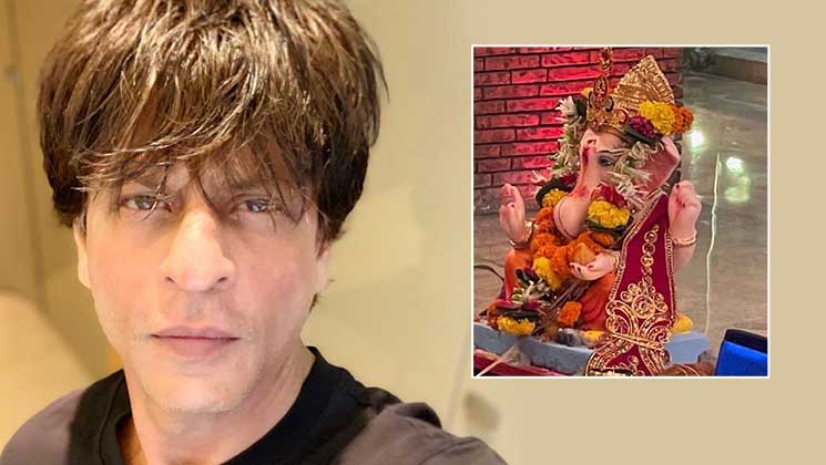 shah rukh khan, gauri khan, srk, ganesh chaturthi, ganesh chaturthi 2021, lord ganesha, ganpati bappa morya, bappa, shah rukh khan bids farewell to bappa,