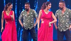 Shilpa Shetty and Sanjay Dutt set the stage on fire as they dance to Aaila Re Ladki Mast Mast; Watch